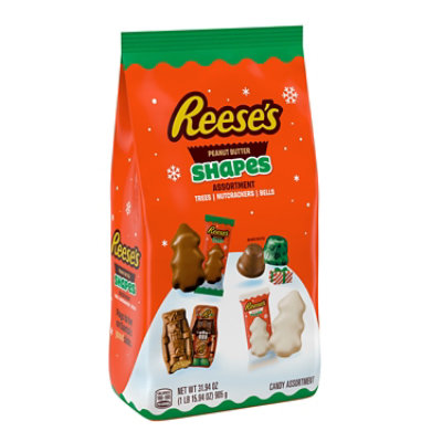 REESE'S Assorted Flavored Peanut Butter Shapes Christmas Candy Bag - 31.94 Oz - Image 1