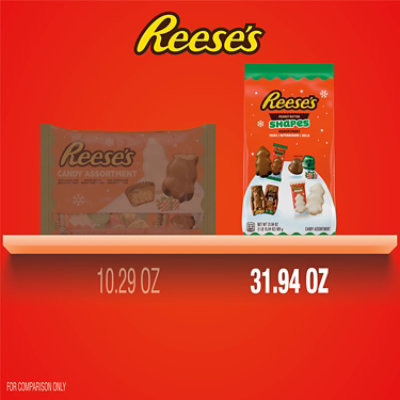 REESE'S Assorted Flavored Peanut Butter Shapes Christmas Candy Bag - 31.94 Oz - Image 5