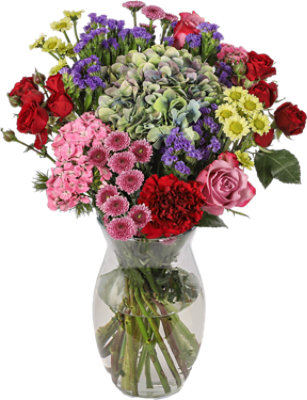 March Petal of the Month Bouquet in Vase - Each - Image 1