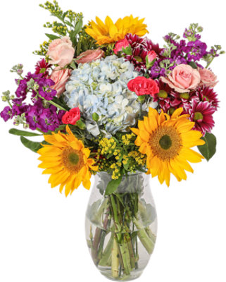 June Petal of the Month Bouquet in Vase - Each - Image 1