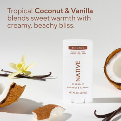 Native Sensitive Coconut & Vanilla Deodorant Stick - 2.65 Oz - Image 4