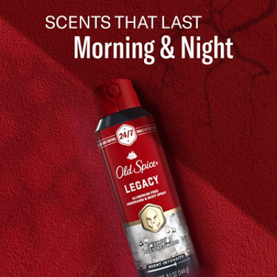 Old Spice Legacy Antiperspirant Deodorant Body Spray - 5.1 Oz