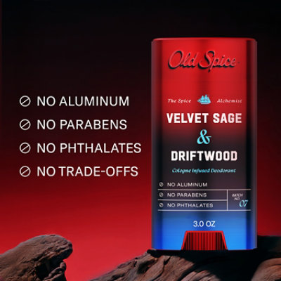 Old Spice Red Collection Apdo Sticks Deodorants Stick Velvet Sage - 3 OZ - Image 3