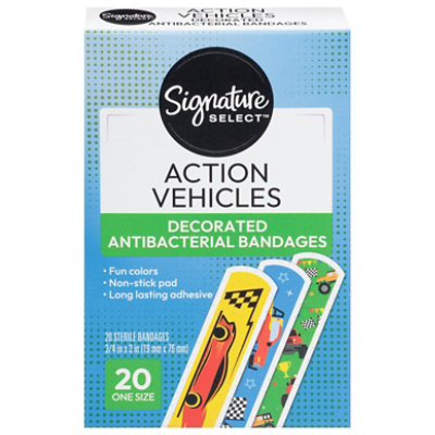 Signature Select Bandages Kids Action Vehicles - 20 Count - Image 2