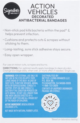 Signature Select Bandages Kids Action Vehicles - 20 Count - Image 4