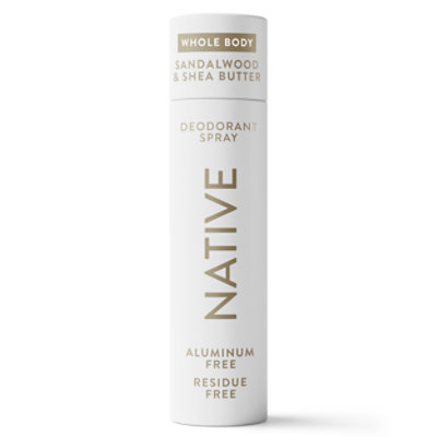 Native Sandalwood & Shea Butter Deodorant Body Spray - 3.5 Oz - Image 1