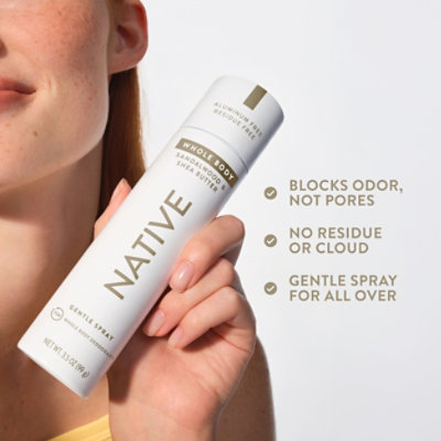 Native Sandalwood & Shea Butter Deodorant Body Spray - 3.5 Oz - Image 6