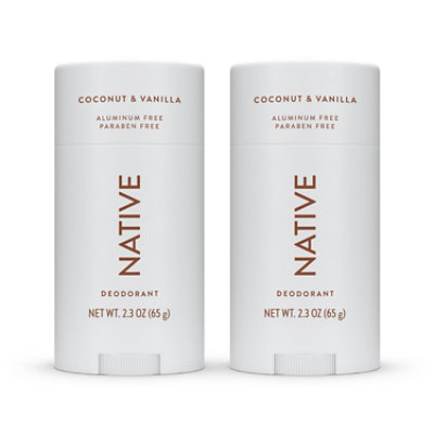 Native Coconut & Vanilla Deodorant Stick Twin Pack - 2-2.3 Oz - Image 1