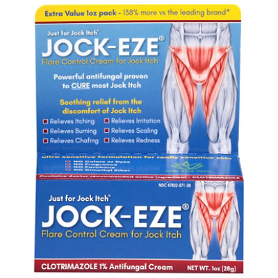 Jock-Eze Flare Control Cream Tube - 1 Oz - Image 2