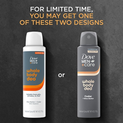 Dove Men Care Deodorant Spray Wholebody Sb & Cedar 4 Fo - 4 FZ - Image 5