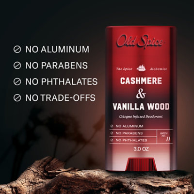 Old Spice Red Collection Apdo Sticks Deodorants Stick Cashmere - 3 OZ - Image 3