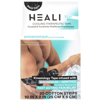 Heali ECO kinesiology Tape Infused With Magneisum & Menthol - 20 Count - Image 2
