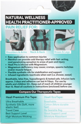 Heali ECO kinesiology Tape Infused With Magneisum & Menthol - 20 Count - Image 3