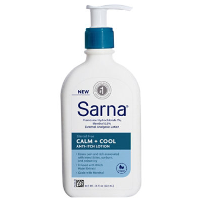 Sarna Calm + Cool Steroid-Free Anti-Itch Lotion - 7.5 Oz - Image 2