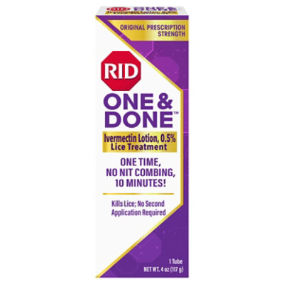 Rid One & Done Lice Treatment - Each - Image 1
