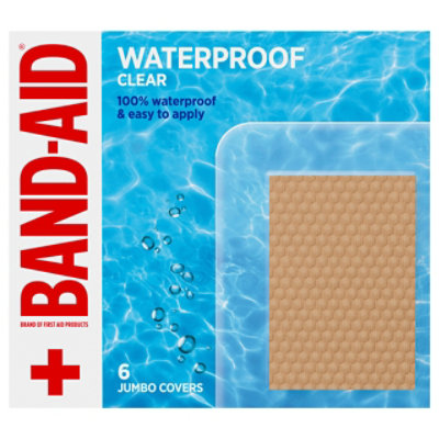Band-aid Brand Clear Waterproof Adhesive Bandages, Jumbo, 6 Ct - 6 CT - Image 2
