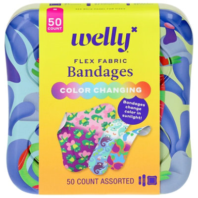 Welly Colorchange Flex Fabric Bandages - 50 CT - Image 1