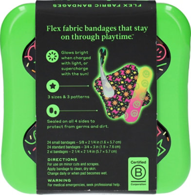 Welly Glow In The Dark Flex Fabric Bandages Pack - 50 Count - Image 3