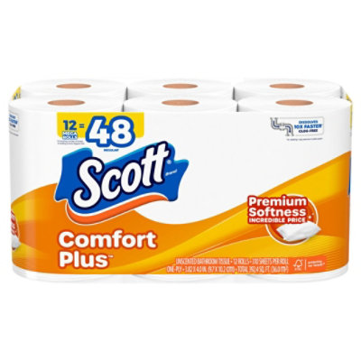 Cott Cmfrt Plus Megarl Bath Tissue 12 Pk 310 - 12 RL - Image 2