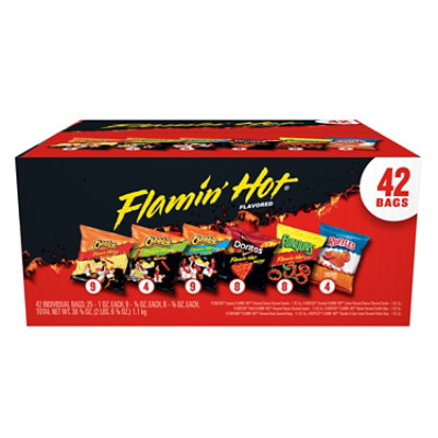 Frito Lay Flamin Hot Mix Variety Pack - 42 Count - Image 1