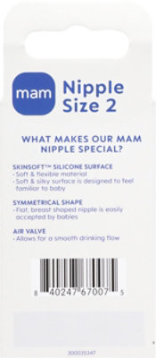 Medium Flow Nipple 2 Months Unisex - 3 Count - Image 3