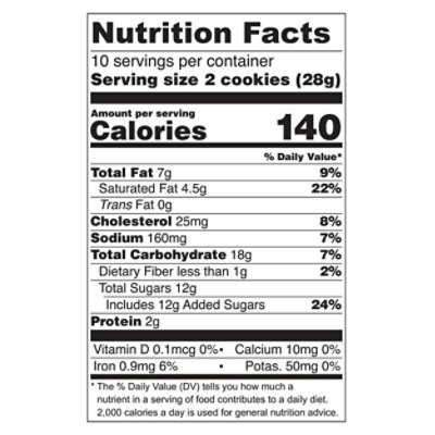 Tates Cookies Chocolate Chip - 10 Oz - Image 3