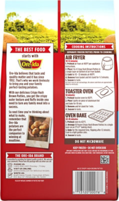 ORE-IDA Crispy Hash Brown Patties, Shredded Potatoes - 48 Oz - Image 5