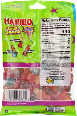 Haribo Sour Soda Bottle - 7 Oz - Image 5