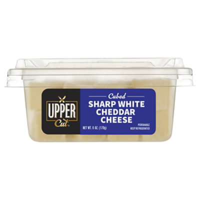 Upper Cut Sharp White Cheddar Cheese Cubed - 6 OZ - Image 2