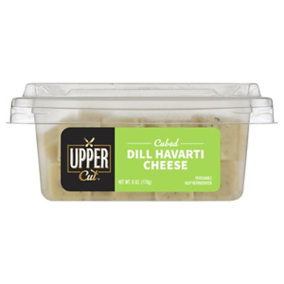 Upper Cut Cubed Dill Havarti Cheese - 6 OZ - Image 1
