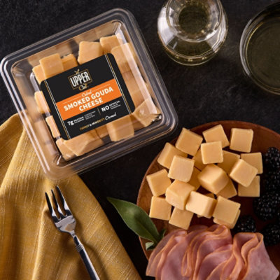 Upper Cut Smoked Gouda Cubed Cheese - 6 Oz - Image 6