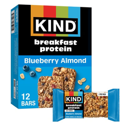 Kind Blueberry Almond Protein Breakfast Bars - 6 - 1.76Oz - Image 1
