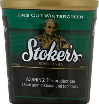 Stoker's Longcut Wintergreen Moist Snuff Tub - 12 OZ - Image 2