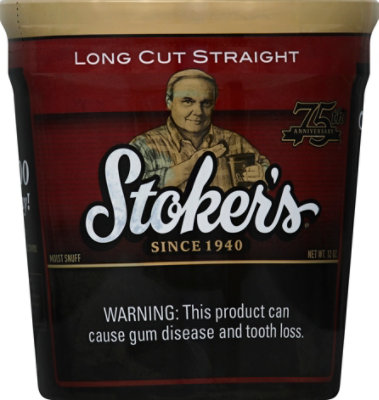 Stoker's Longcut Straight Moist Snuff Tub - 12 Oz - Image 2