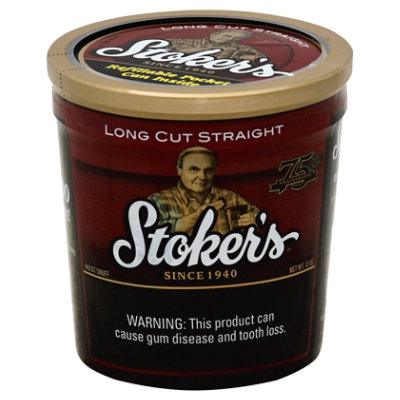 Stoker's Longcut Straight Moist Snuff Tub - 12 Oz - Image 1