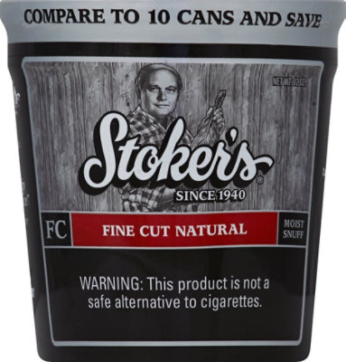 Stokers Finecut Natural Moist Snuff Tub - 12 Oz - Image 2