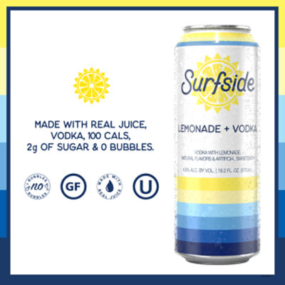 Surfside Lemon Strawberry Can - 19.2 Fl. Oz. - Image 2