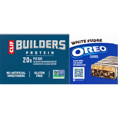 Clif Builders White Fudge Oreo 20g Protein Bar - 14.4 Oz - Image 2