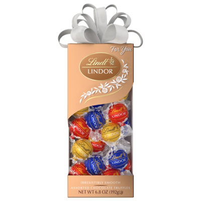 Lindor Assorted Chocolate Truffles 6.8oz - 6.8 OZ - Image 1