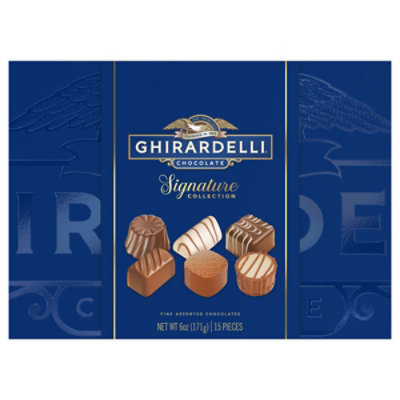 Ghirardelli Signature Collection Fine Assorted Chocolates Gift Box 6 Oz - 6 OZ - Image 2