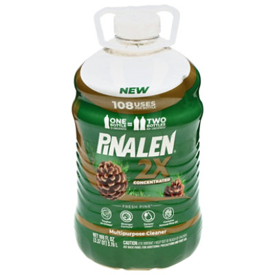 Pinalen 2x Concentrated Fresh Pine Multipurpose Cleaner Bottle - 108 Fl. Oz. - Image 1
