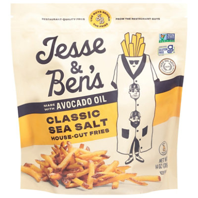 Jesse & Ben's Classic Sea Salt made with Avocado Oil House-cut Fries - 14 Oz - Image 1