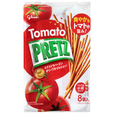 Glico Pretz Snack Stick Tomato 8-Piece Pack - 3.88 Oz - Image 1
