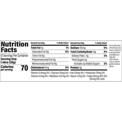 Nature's Harvest Sourdough Bread Half Loaf - 12 Oz - Image 3