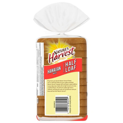 Nature's Harvest Hawaiian Bread Half Loaf - 12 Oz - Image 5