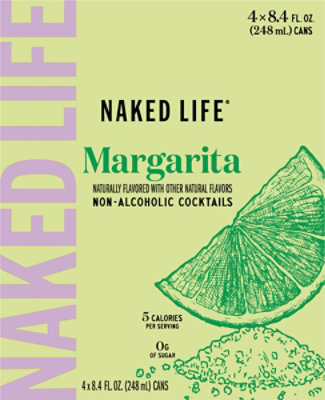 Naked Life Non-Alcoholic Margarita Cocktail Cans - 4-8.4 Fl. Oz. - Image 5