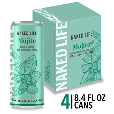 Naked Life Non-Alcoholic Margarita Cocktail Cans - 4-8.4 Fl. Oz