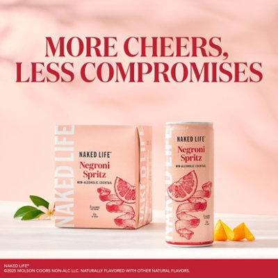 Naked Life Negroni Spritz Spirits Non Alcoholic Cocktail Cans 4-8.4 Fl Oz - 4-8.4FZ - Image 2