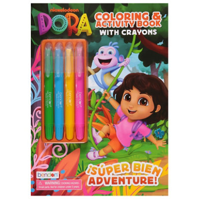 Bendon Dora C&a Book W/ Twist Up Crayons - EA - Image 2