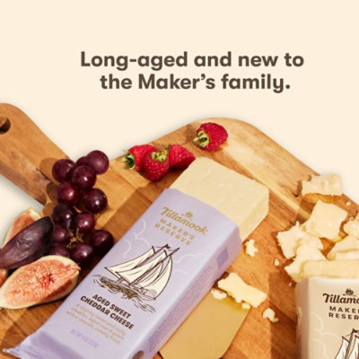 Tillamook Makers Reserve Aged Sweet Cheddar Cheese - 8 OZ - Image 4